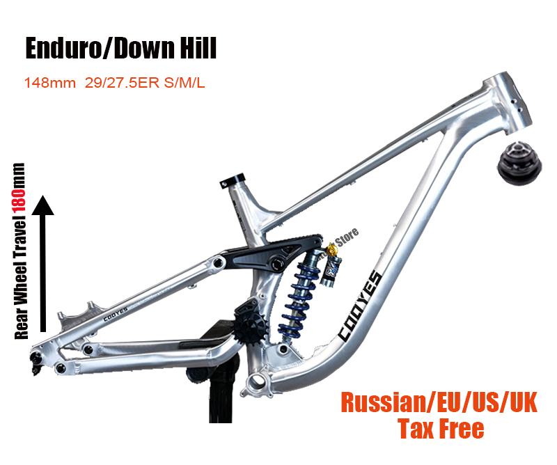 Mountain Biking Jumps - Полноподвесная рама FR/DH/AM Enduro, алюминиевая рама